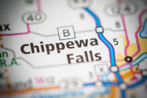 Chippewa Falls on the map.
